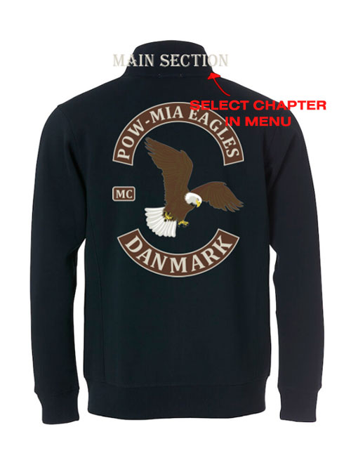 Alternative view of PMEMC Eagle Member Cardigan